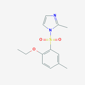 molecular formula C13H16N2O3S B486551 1-(2-Ethoxy-5-methylphenyl)sulfonyl-2-methylimidazole CAS No. 791843-70-4