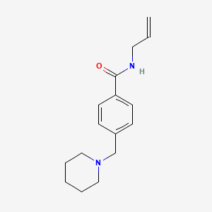 molecular formula C16H22N2O B4865532 N-allyl-4-(1-piperidinylmethyl)benzamide 