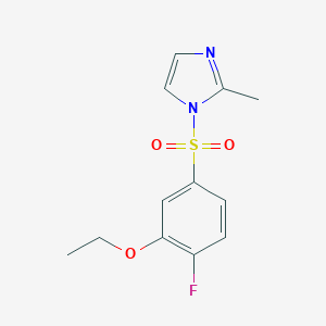 1-((3-ethoxy-4-fluorophenyl)sulfonyl)-2-methyl-1H-imidazole