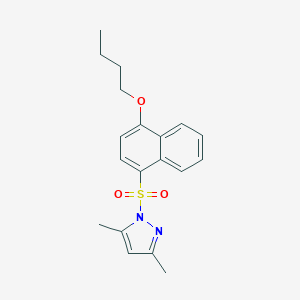 1-[(4-butoxynaphthalen-1-yl)sulfonyl]-3,5-dimethyl-1H-pyrazole