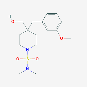 4-(hydroxymethyl)-4-(3-methoxybenzyl)-N,N-dimethyl-1-piperidinesulfonamide