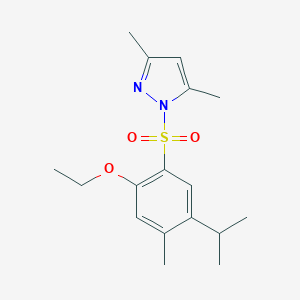 1-{[2-Ethoxy-4-methyl-5-(methylethyl)phenyl]sulfonyl}-3,5-dimethylpyrazole