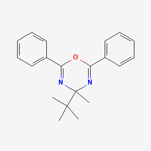 molecular formula C20H22N2O B4865586 4-tert-butyl-4-methyl-2,6-diphenyl-4H-1,3,5-oxadiazine 