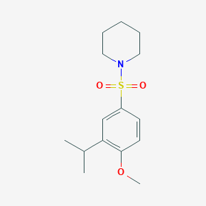 2-Isopropyl-4-(1-piperidinylsulfonyl)phenyl methyl ether