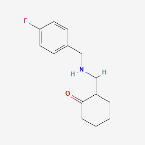 2-{[(4-fluorobenzyl)amino]methylene}cyclohexanone