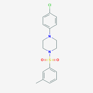 1-(4-Chlorophenyl)-4-(3-methylbenzenesulfonyl)piperazine