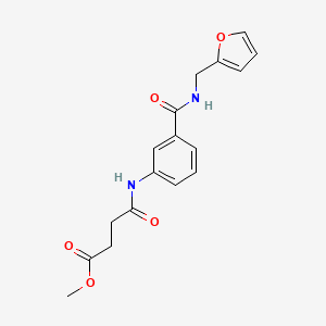 methyl 4-[(3-{[(2-furylmethyl)amino]carbonyl}phenyl)amino]-4-oxobutanoate