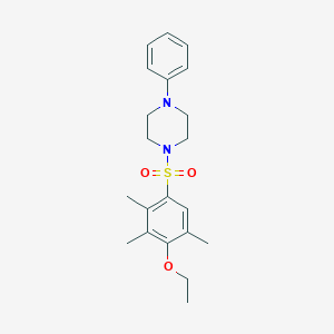 1-(4-Ethoxy-2,3,5-trimethylbenzenesulfonyl)-4-phenylpiperazine