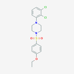 molecular formula C18H20Cl2N2O3S B486566 1-(2,3-Dichlorophenyl)-4-(4-ethoxyphenyl)sulfonylpiperazine CAS No. 825608-51-3