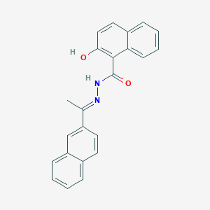 molecular formula C23H18N2O2 B4865661 2-hydroxy-N'-[1-(2-naphthyl)ethylidene]-1-naphthohydrazide 