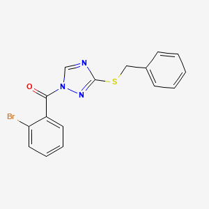 (3-Benzylsulfanyl-1,2,4-triazol-1-yl)-(2-bromophenyl)methanone