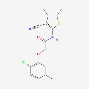 molecular formula C16H15ClN2O2S B4865687 2-(2-chloro-5-methylphenoxy)-N-(3-cyano-4,5-dimethyl-2-thienyl)acetamide 