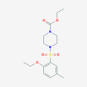 Ethyl 4-((2-ethoxy-5-methylphenyl)sulfonyl)piperazine-1-carboxylate