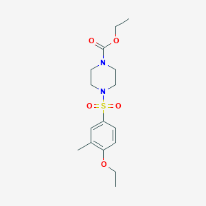 Ethyl 4-[(4-ethoxy-3-methylphenyl)sulfonyl]-1-piperazinecarboxylate