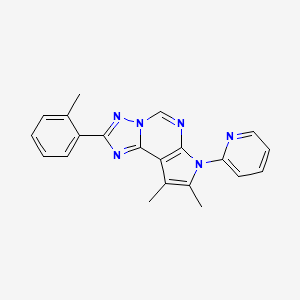 8,9-DIMETHYL-2-(2-METHYLPHENYL)-7-(2-PYRIDYL)-7H-PYRROLO[3,2-E][1,2,4]TRIAZOLO[1,5-C]PYRIMIDINE