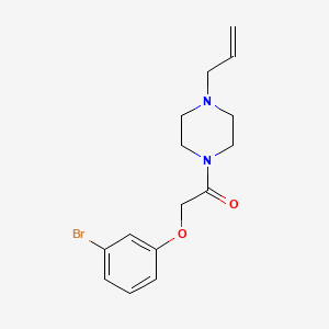 1-(4-ALLYLPIPERAZINO)-2-(3-BROMOPHENOXY)-1-ETHANONE