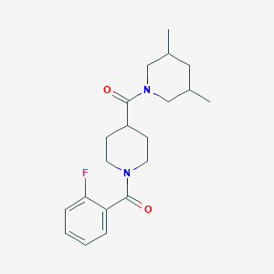 1-{[1-(2-fluorobenzoyl)-4-piperidinyl]carbonyl}-3,5-dimethylpiperidine