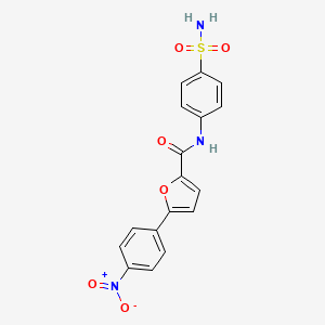 5-(4-nitrophenyl)-N-(4-sulfamoylphenyl)furan-2-carboxamide