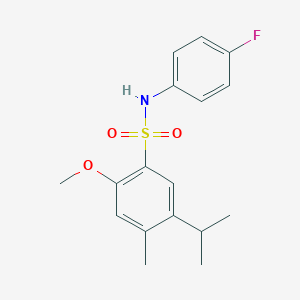 N-(4-fluorophenyl)-5-isopropyl-2-methoxy-4-methylbenzenesulfonamide