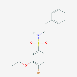 4-bromo-3-ethoxy-N-(2-phenylethyl)benzenesulfonamide