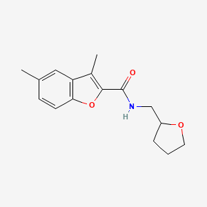 3,5-dimethyl-N-(tetrahydro-2-furanylmethyl)-1-benzofuran-2-carboxamide