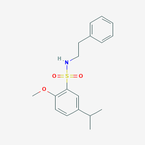 5-isopropyl-2-methoxy-N-(2-phenylethyl)benzenesulfonamide