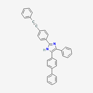 molecular formula C35H24N2 B4865966 5-(4-biphenylyl)-4-phenyl-2-[4-(phenylethynyl)phenyl]-1H-imidazole 