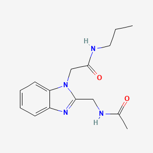 N-({1-[(propylcarbamoyl)methyl]-1H-1,3-benzodiazol-2-yl}methyl)acetamide