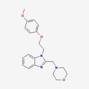 1-[2-(4-METHOXYPHENOXY)ETHYL]-2-[(MORPHOLIN-4-YL)METHYL]-1H-1,3-BENZODIAZOLE