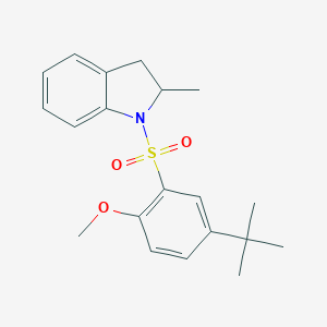 1-{[5-(Tert-butyl)-2-methoxyphenyl]sulfonyl}-2-methylindoline