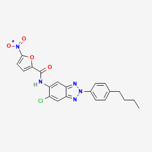 N-[2-(4-butylphenyl)-6-chloro-2H-benzotriazol-5-yl]-5-nitrofuran-2-carboxamide