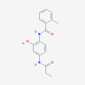 N-[2-hydroxy-4-(propionylamino)phenyl]-2-methylbenzamide