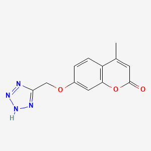 4-methyl-7-(1H-tetrazol-5-ylmethoxy)-2H-chromen-2-one