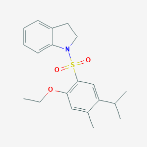 {[2-Ethoxy-4-methyl-5-(methylethyl)phenyl]sulfonyl}indoline