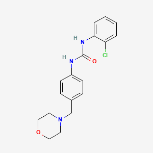 molecular formula C18H20ClN3O2 B4866107 N-(2-CHLOROPHENYL)-N'-[4-(MORPHOLINOMETHYL)PHENYL]UREA 