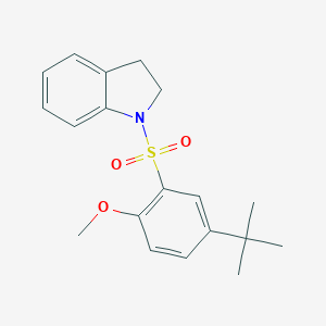 {[5-(Tert-butyl)-2-methoxyphenyl]sulfonyl}indoline