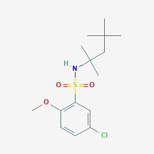 5-chloro-2-methoxy-N-(1,1,3,3-tetramethylbutyl)benzenesulfonamide