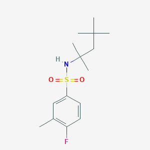 4-fluoro-3-methyl-N-(1,1,3,3-tetramethylbutyl)benzenesulfonamide