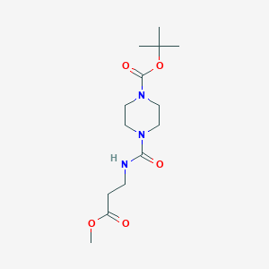 Tert-butyl 4-[(3-methoxy-3-oxopropyl)carbamoyl]piperazine-1-carboxylate