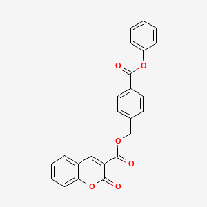 4-(phenoxycarbonyl)benzyl 2-oxo-2H-chromene-3-carboxylate