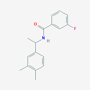 molecular formula C17H18FNO B4866171 N-[1-(3,4-dimethylphenyl)ethyl]-3-fluorobenzamide 