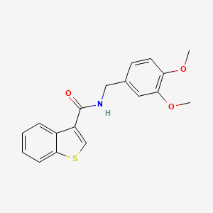 N-(3,4-dimethoxybenzyl)-1-benzothiophene-3-carboxamide