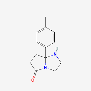 molecular formula C13H16N2O B4866245 7a-(4-methylphenyl)-2,3,6,7-tetrahydro-1H-pyrrolo[1,2-a]imidazol-5-one 