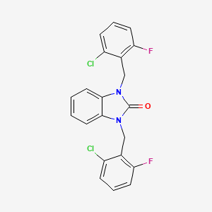 1,3-BIS[(2-CHLORO-6-FLUOROPHENYL)METHYL]-2,3-DIHYDRO-1H-1,3-BENZODIAZOL-2-ONE