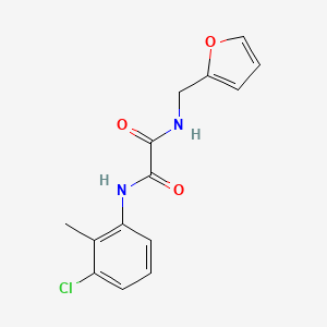 N'-(3-chloro-2-methylphenyl)-N-(furan-2-ylmethyl)oxamide