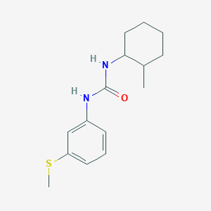 molecular formula C15H22N2OS B4866364 N-(2-METHYLCYCLOHEXYL)-N'-[3-(METHYLSULFANYL)PHENYL]UREA 