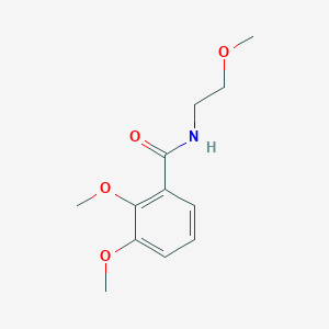 molecular formula C12H17NO4 B4866405 2,3-dimethoxy-N-(2-methoxyethyl)benzamide 