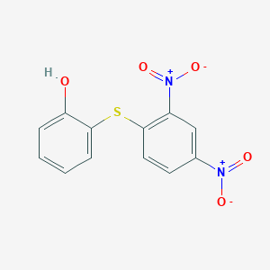 molecular formula C12H8N2O5S B4866428 2-(2,4-Dinitrophenyl)sulfanylphenol 