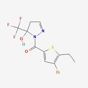 (4-BROMO-5-ETHYL-2-THIENYL)[5-HYDROXY-5-(TRIFLUOROMETHYL)-4,5-DIHYDRO-1H-PYRAZOL-1-YL]METHANONE