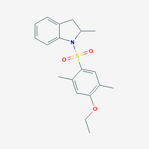 2,5-dimethyl-4-[(2-methyl-2,3-dihydro-1H-indol-1-yl)sulfonyl]phenyl ethyl ether